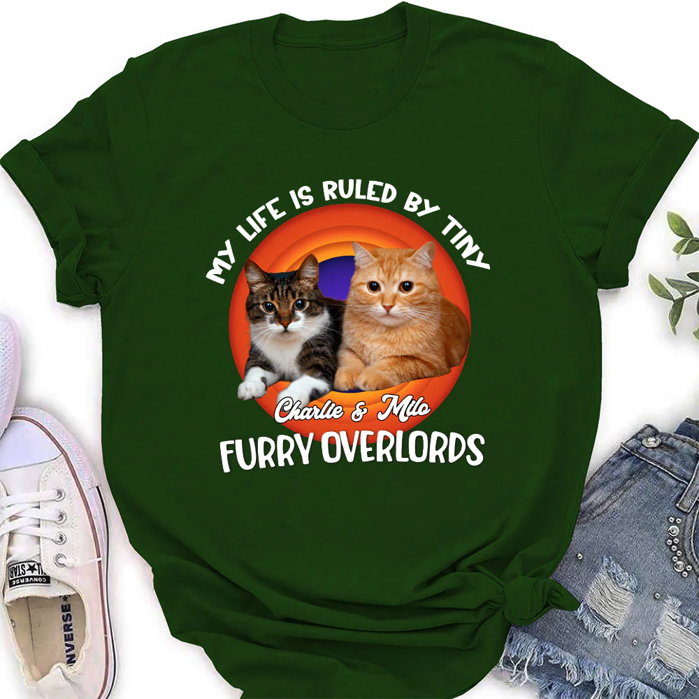 Storycat Rules Human Photo - Personalized Custom Women's T-Shirt - Image 3