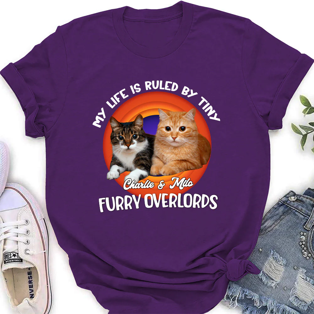 Storycat Rules Human Photo - Personalized Custom Women's T-Shirt - Image 4