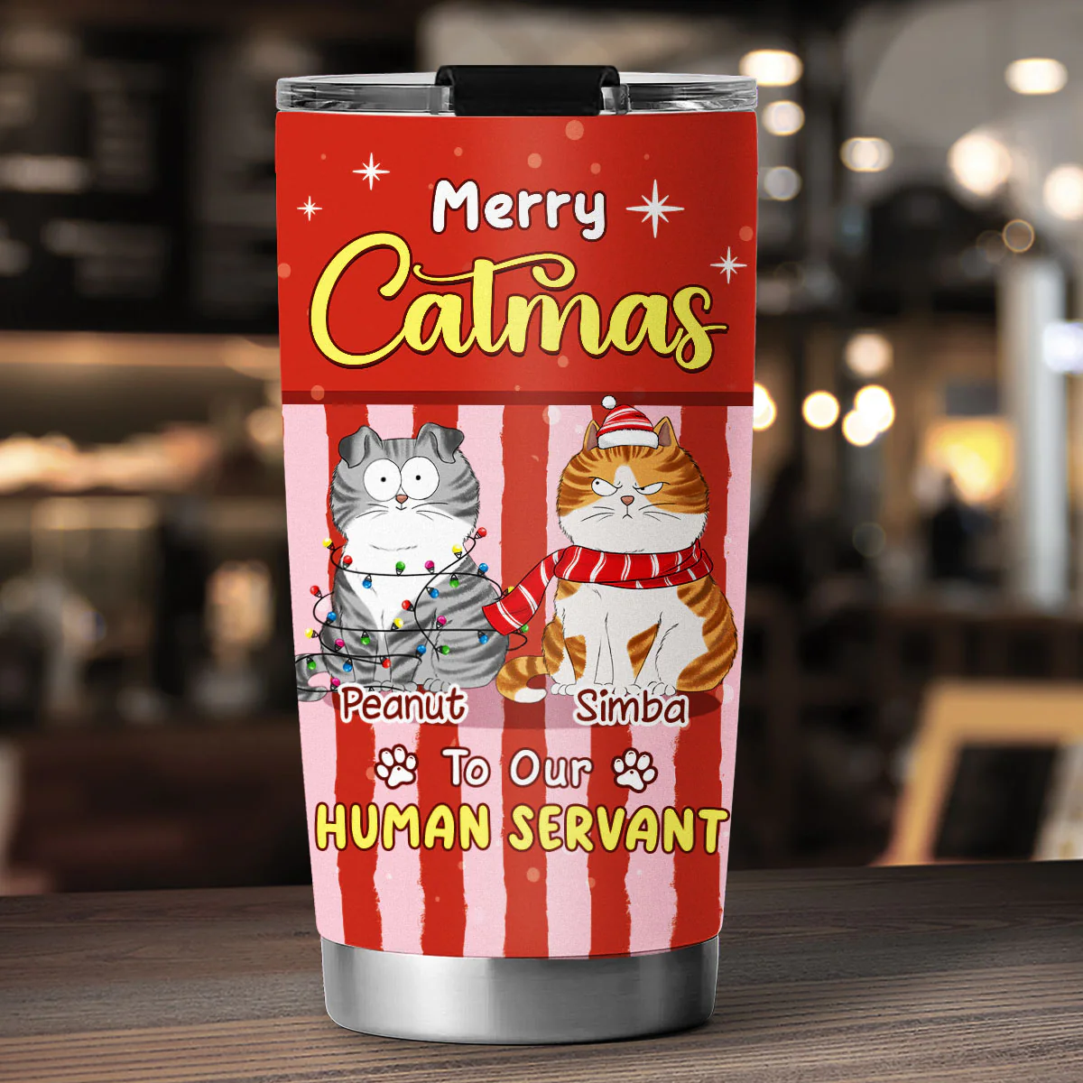 Stuck Up On The Chimney - Personalized Custom Tumbler - Image 3