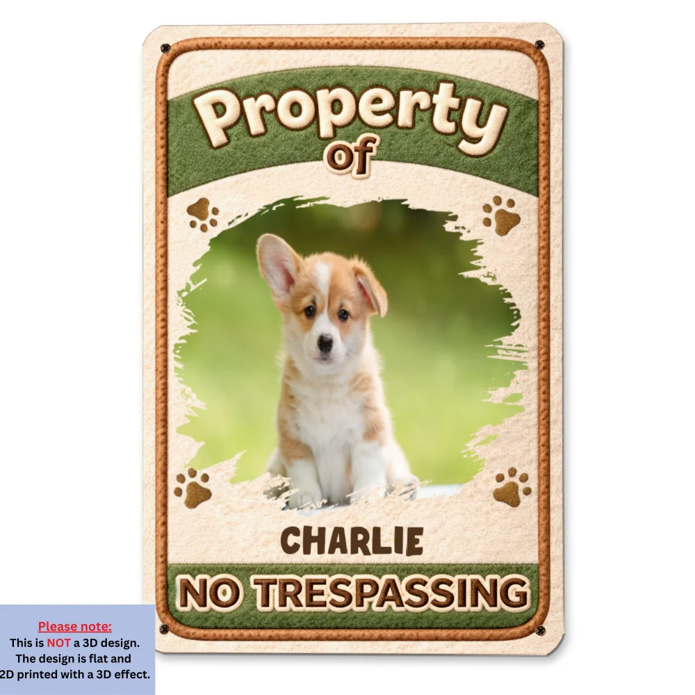 Stuffy Guard Dogs Photo - Personalized Custom 3D Inflated Effect Metal Sign - Image 2