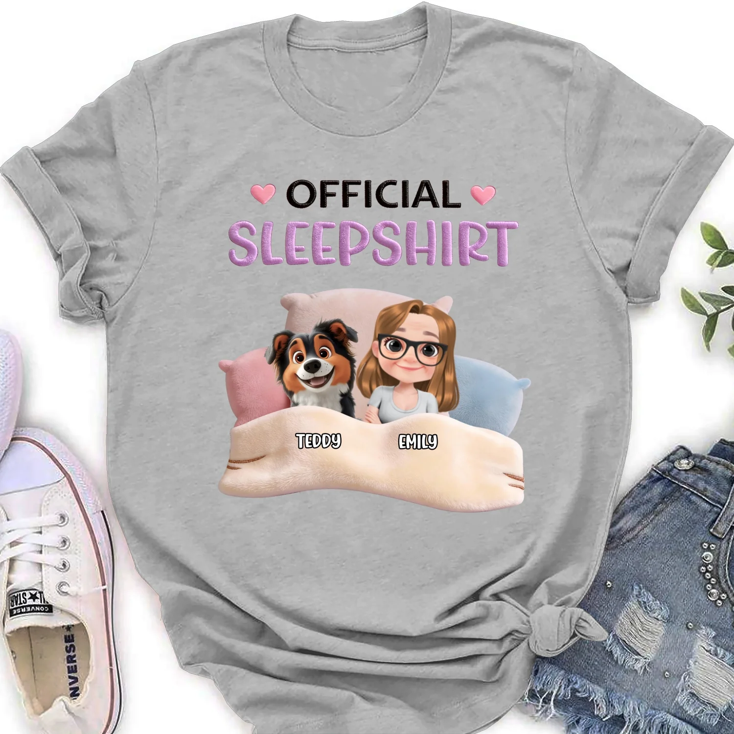 Stuffy Sleepshirt - Personalized Custom Women's T-Shirt - Image 5
