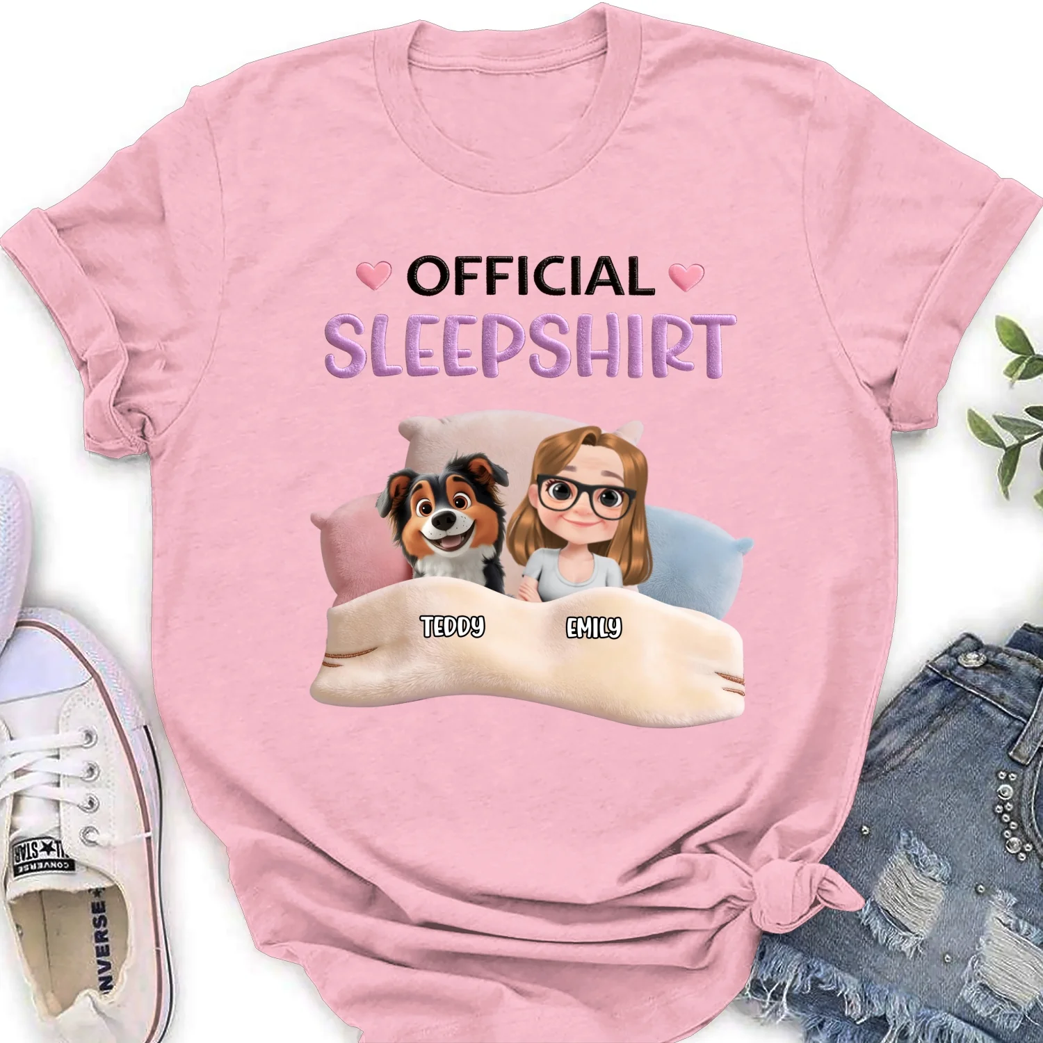 Stuffy Sleepshirt - Personalized Custom Women's T-Shirt - Image 6