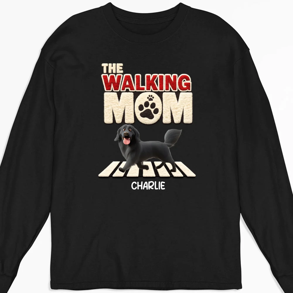 Stuffy Walking Mom - Personalized Custom Long Sleeve T-Shirt - Image 3