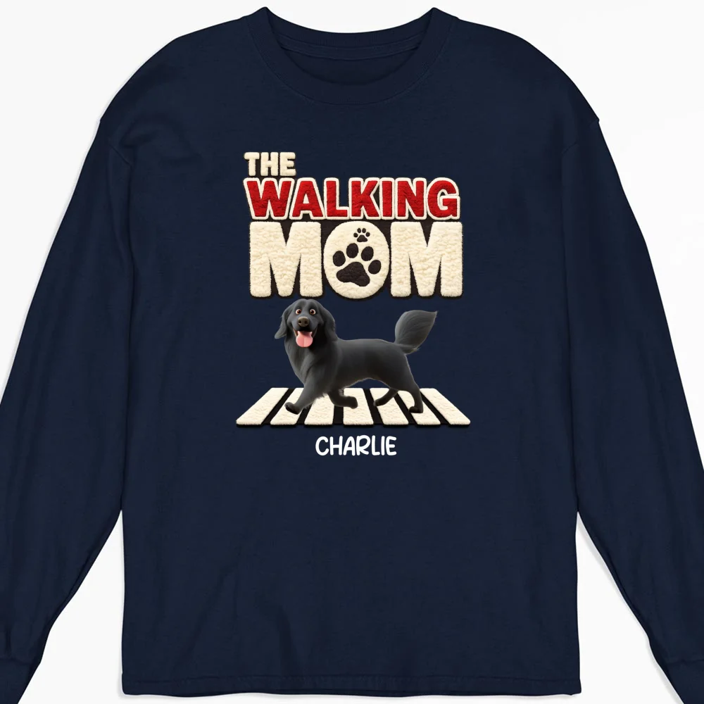 Stuffy Walking Mom - Personalized Custom Long Sleeve T-Shirt - Image 4