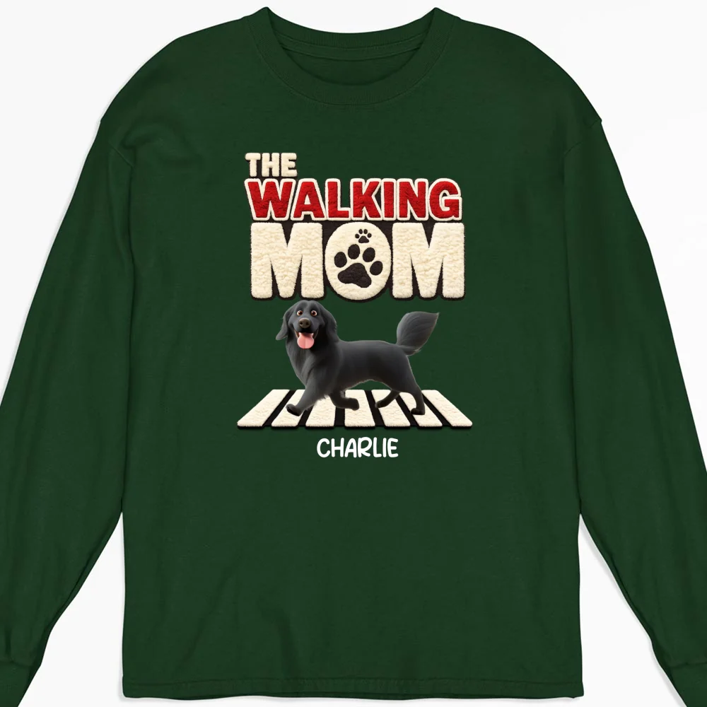 Stuffy Walking Mom - Personalized Custom Long Sleeve T-Shirt - Image 5