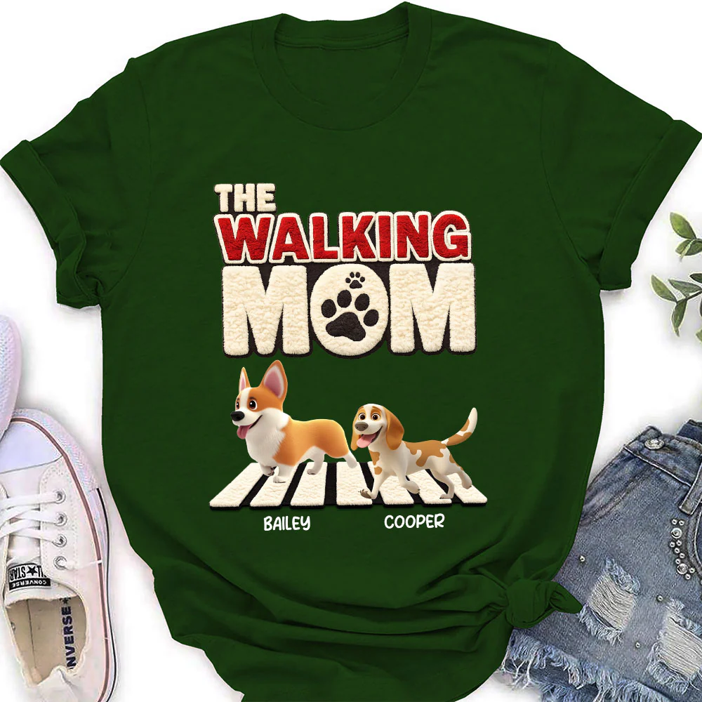 Stuffy Walking Mom - Personalized Custom Women's T-Shirt - Image 4