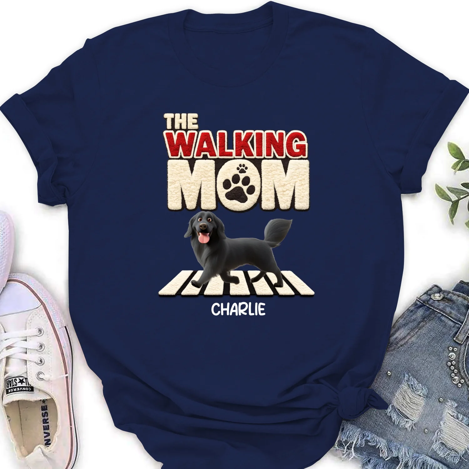 Stuffy Walking Mom - Personalized Custom Women's T-Shirt - Image 6