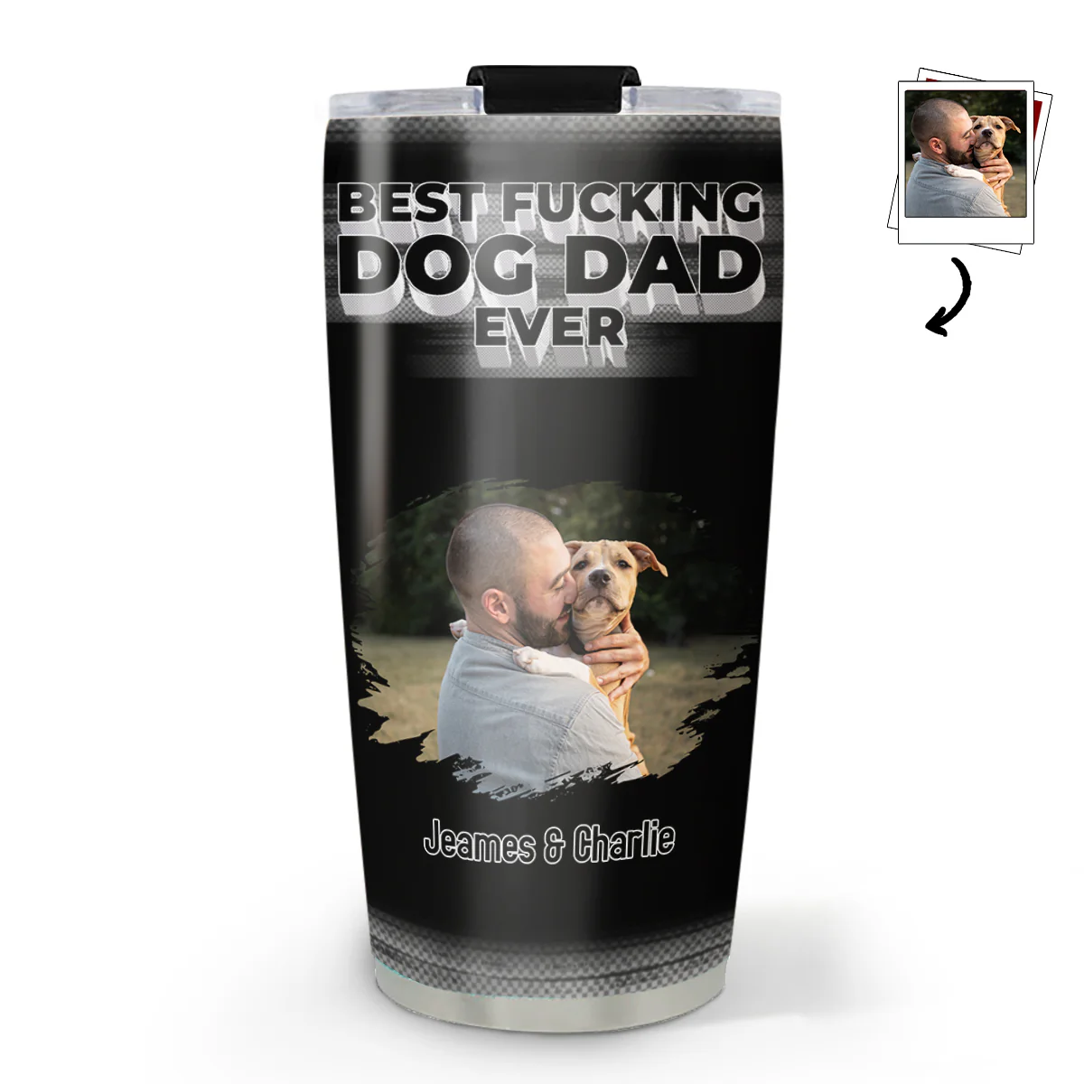 Such A Dog Dad Photo - Personalized Custom Tumbler