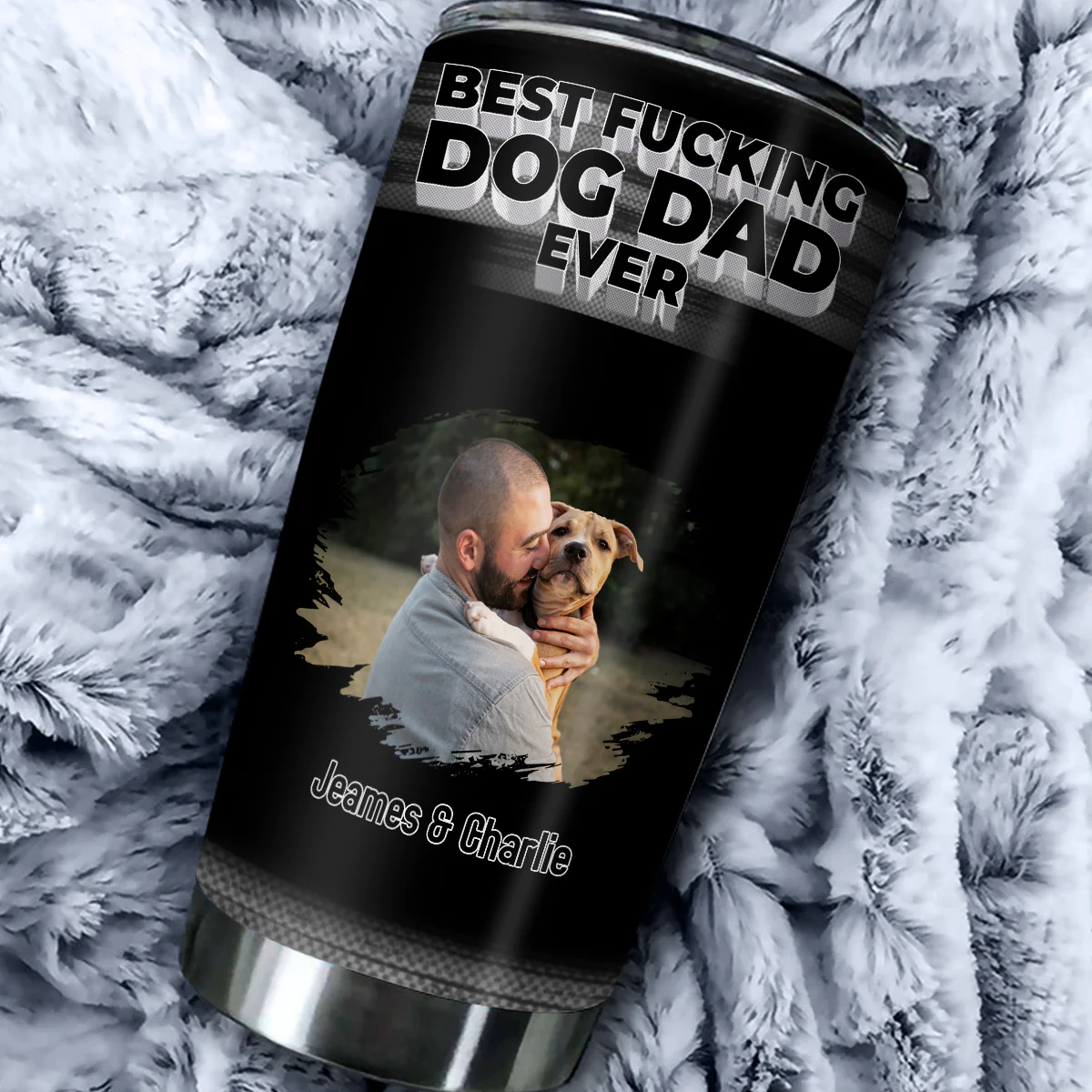 Such A Dog Dad Photo - Personalized Custom Tumbler - Image 3