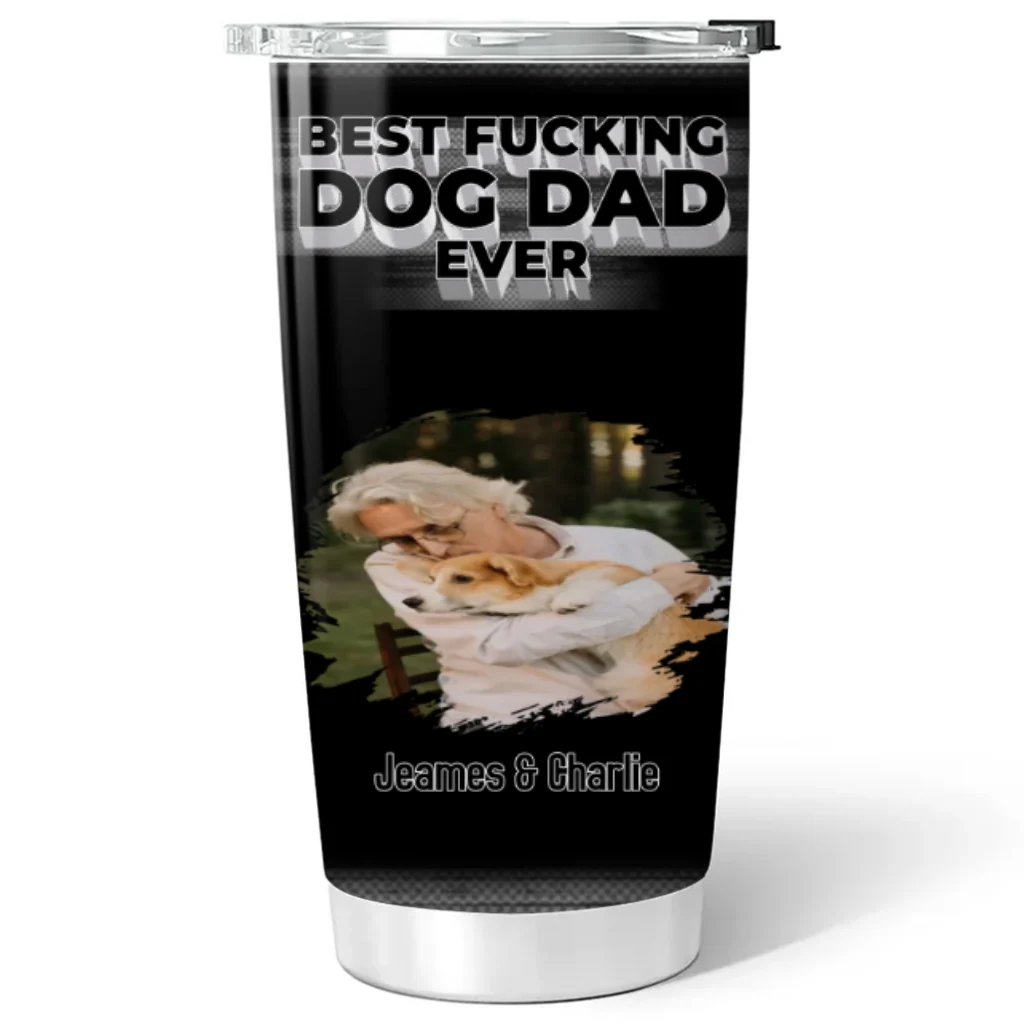 Such A Dog Dad Photo - Personalized Custom Tumbler - Image 5