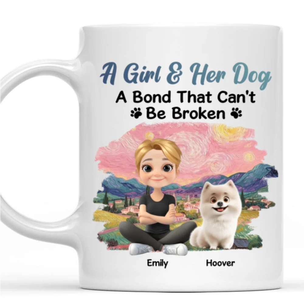Sunset Beside Dogs - Personalized Custom Coffee Mug - Image 7