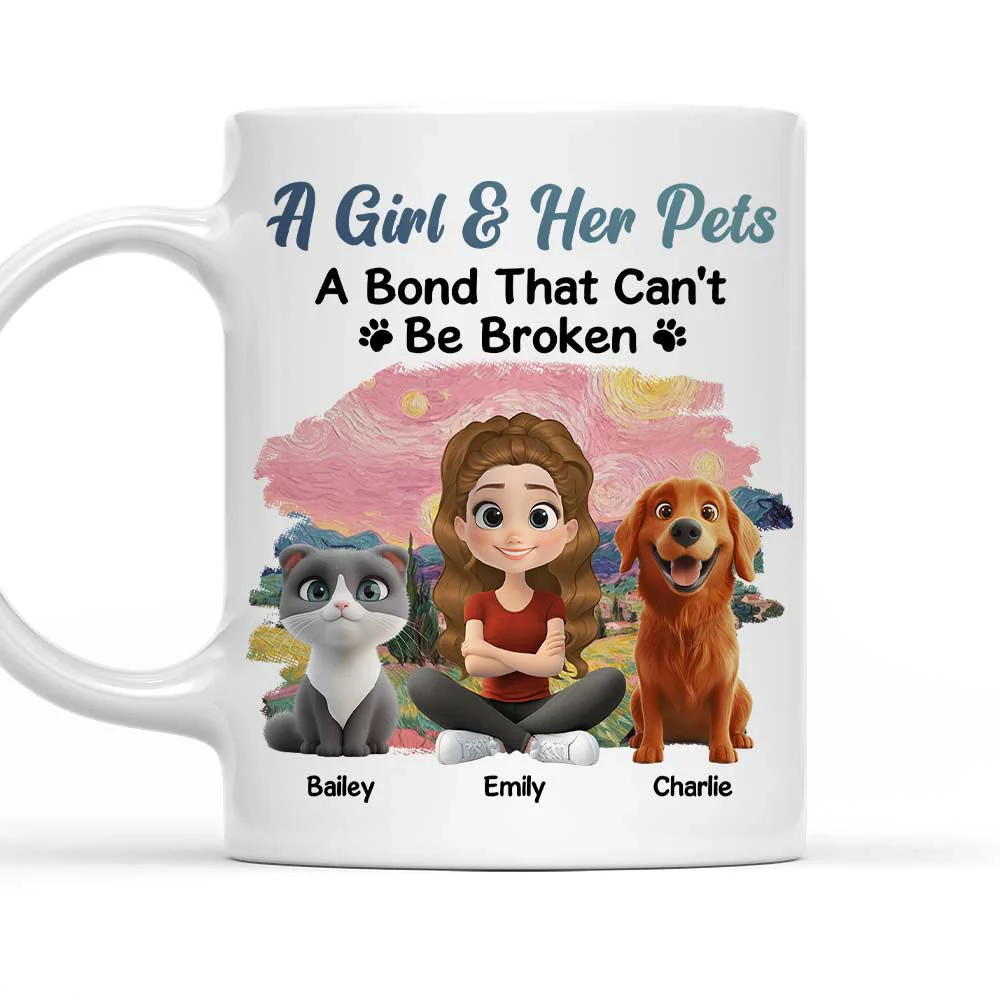Sunset Beside Pets - Personalized Custom Coffee Mug