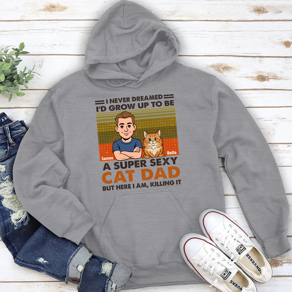 Super Sexy Cat Parent - Personalized Custom Hoodie - Image 2