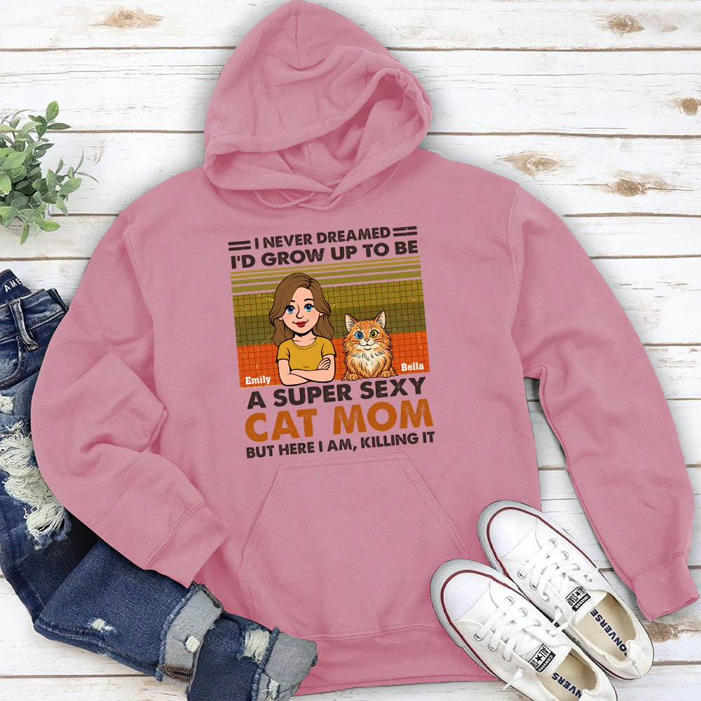 Super Sexy Cat Parent - Personalized Custom Hoodie - Image 3
