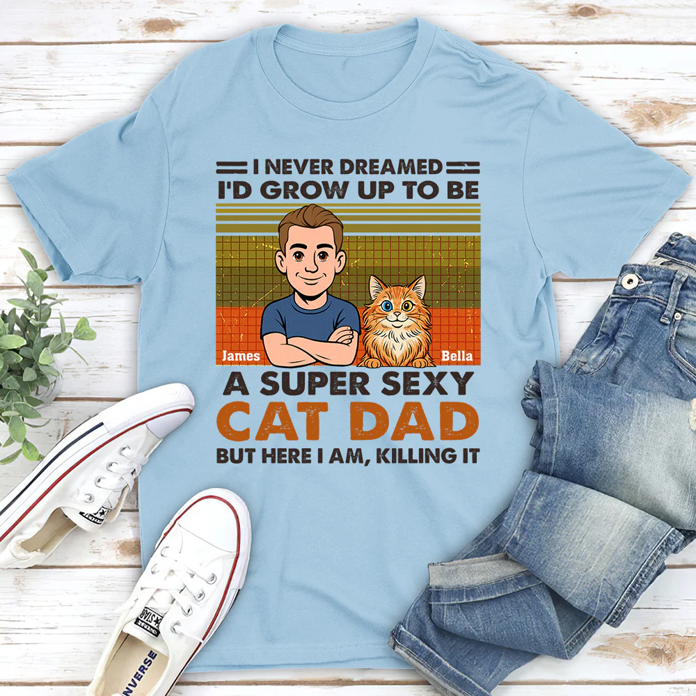 Super Sexy Cat Parent - Personalized Custom Unisex T-shirt - Image 2