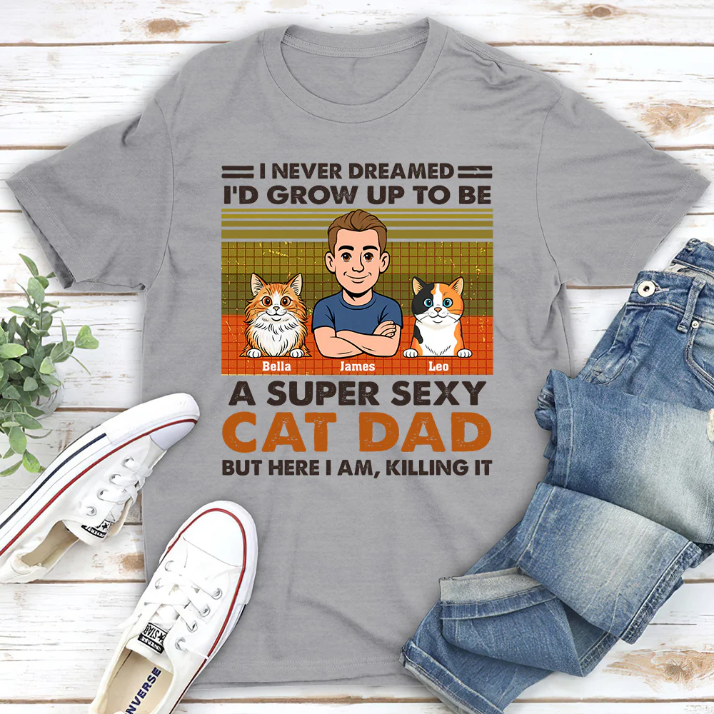 Super Sexy Cat Parent - Personalized Custom Unisex T-shirt - Image 3