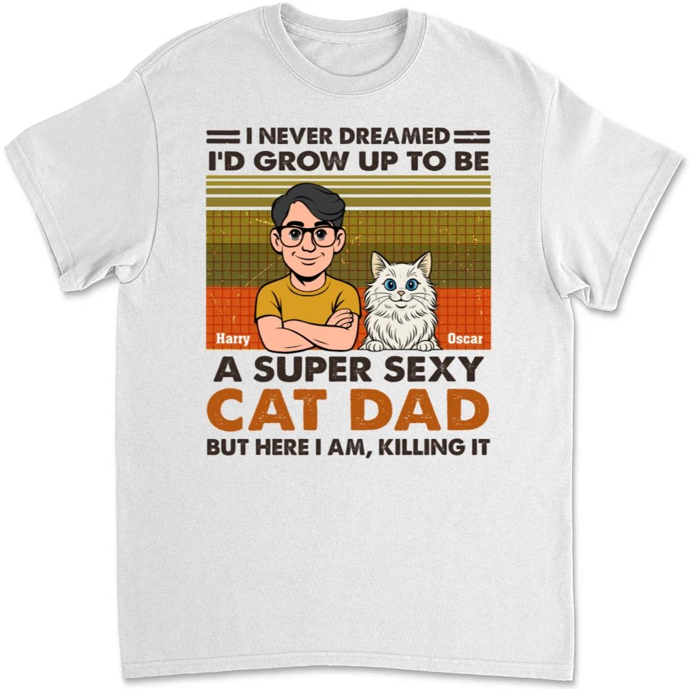 Super Sexy Cat Parent - Personalized Custom Unisex T-shirt - Image 4