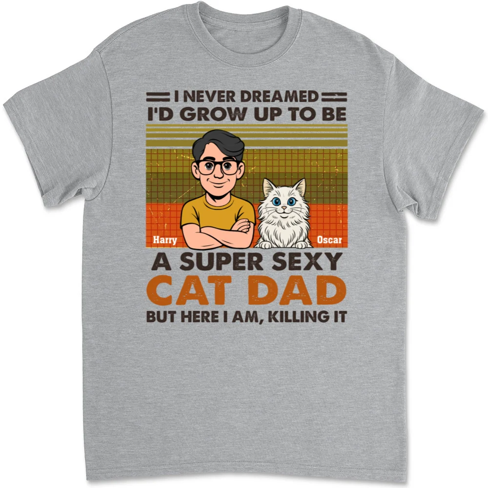 Super Sexy Cat Parent - Personalized Custom Unisex T-shirt - Image 5