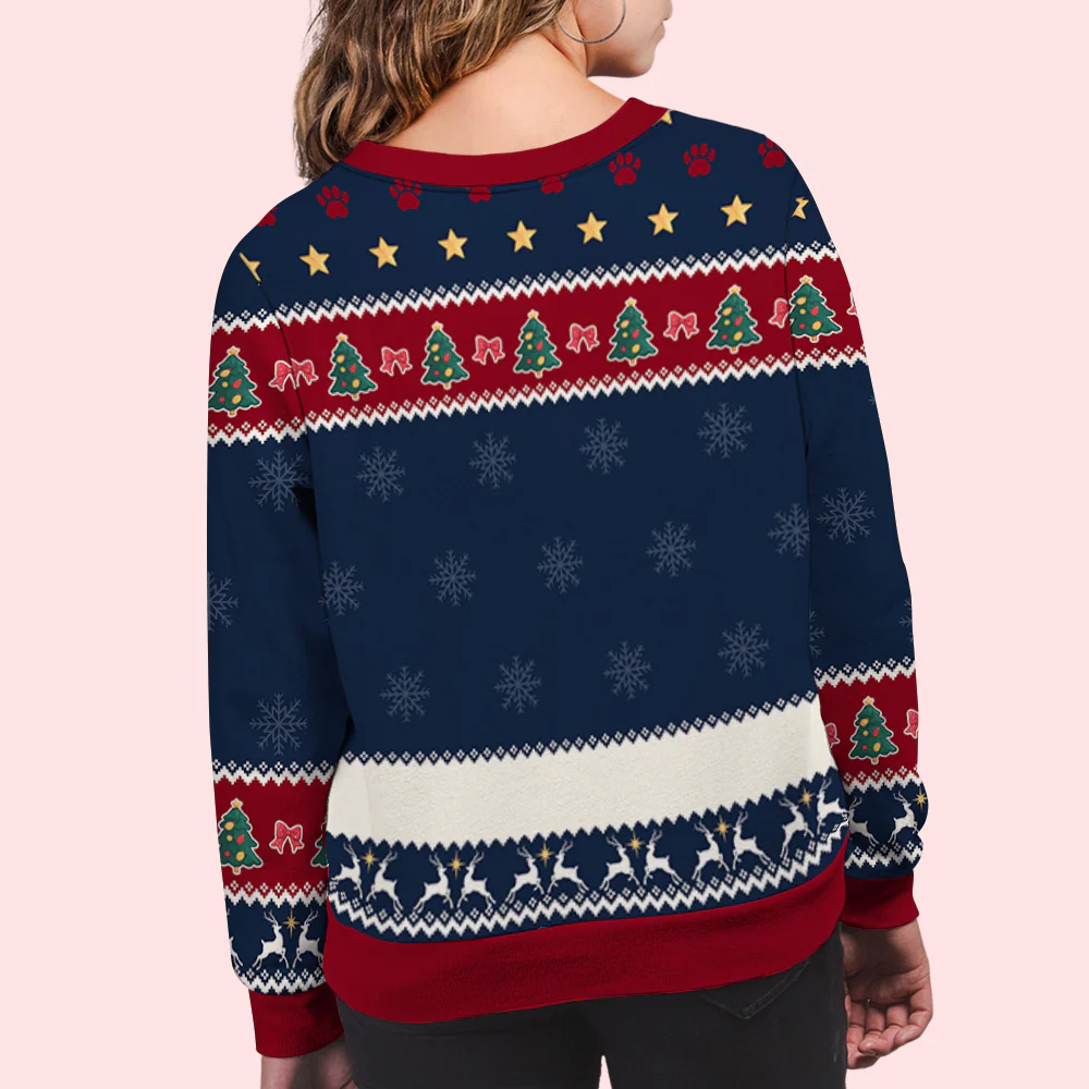 Sweat-shirt Personnalisé à Impression Totale - Une Fille et son Chien - Image 6