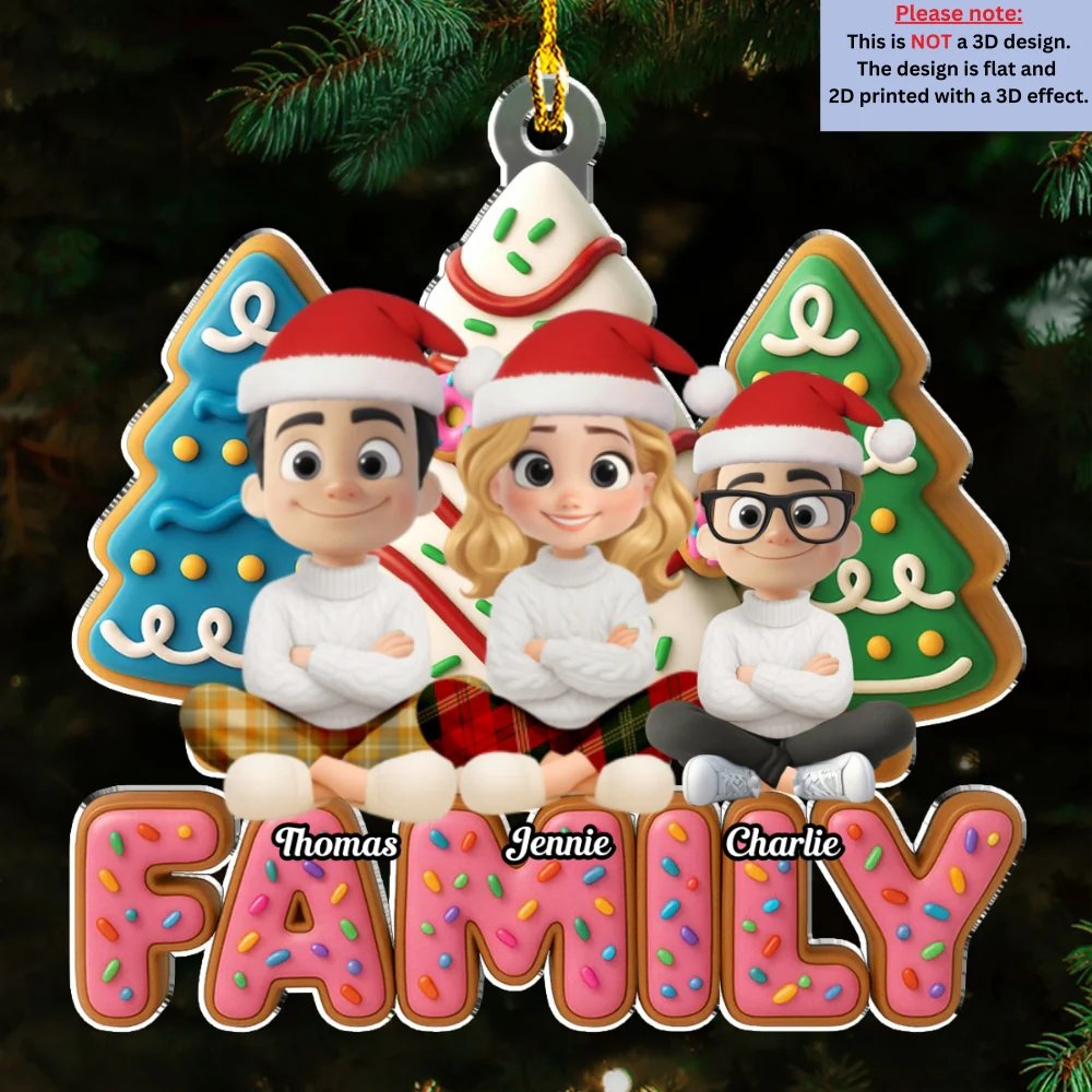 Sweet Family Tree - Personalized Custom Acrylic Ornament - Image 5