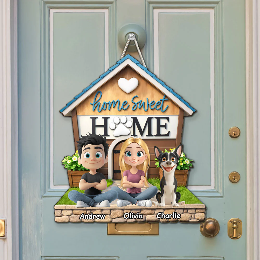 Sweet Home - Personalized Custom 3D Effect Wood Sign - Image 2