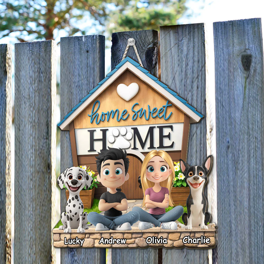Sweet Home - Personalized Custom 3D Effect Wood Sign - Image 5