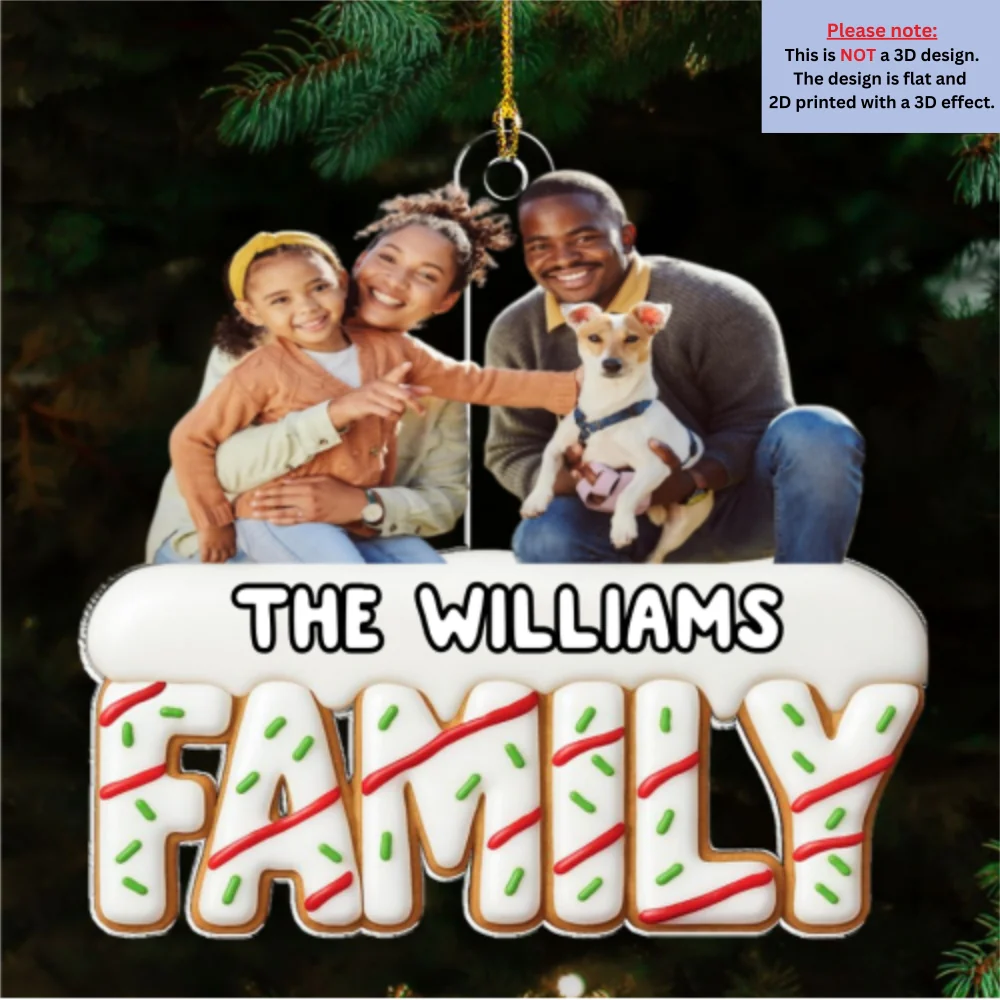 Sweetest Christmas Ever Photo - Personalized Custom Acrylic Ornament - Image 5