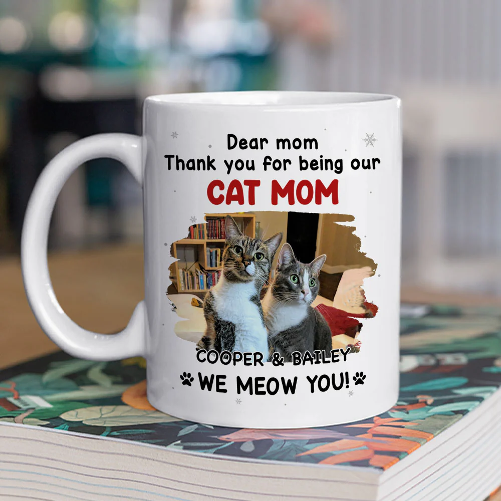 Thank For Being Our Favorite Human Ver Cat Photo - Personalized Custom Coffee Mug
