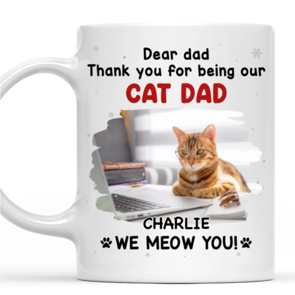 Thank For Being Our Favorite Human Ver Cat Photo - Personalized Custom Coffee Mug - Image 4