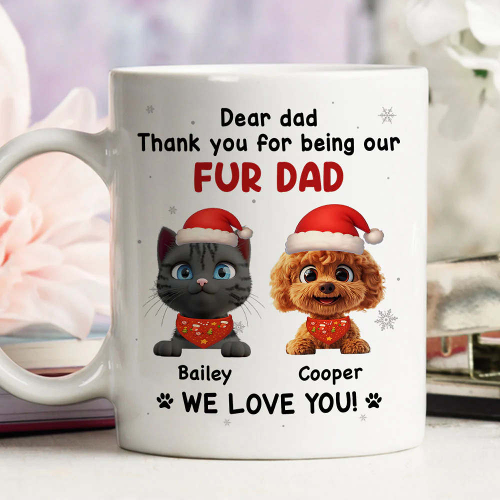 Thank For Being Our Favorite Human Ver Pet - Personalized Custom Coffee Mug - Image 4