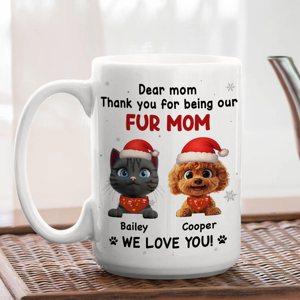Thank For Being Our Favorite Human Ver Pet - Personalized Custom Coffee Mug - Image 5