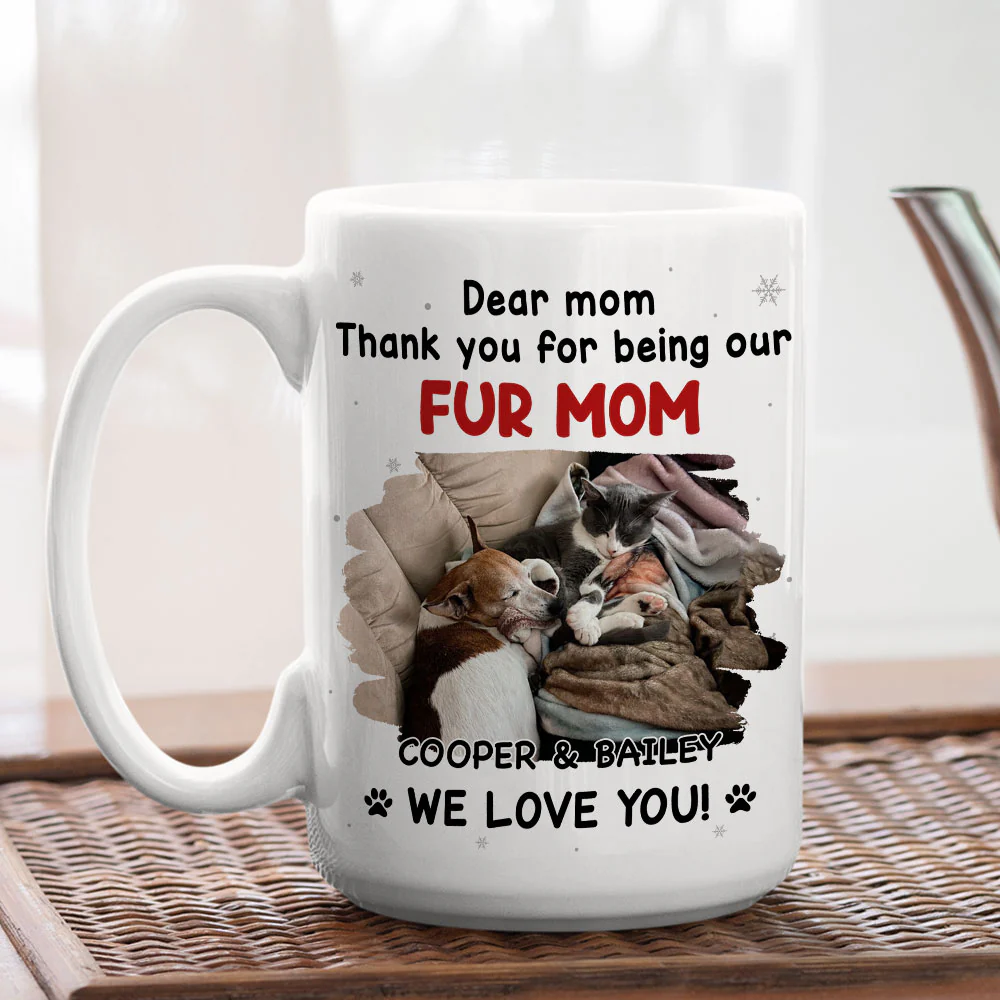 Thank For Being Our Favorite Human Ver Pet Photo - Personalized Custom Coffee Mug - Image 2