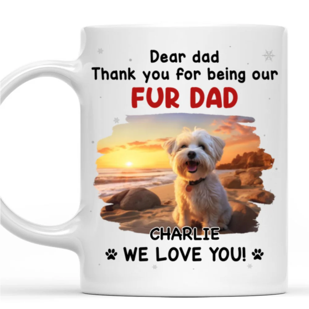 Thank For Being Our Favorite Human Ver Pet Photo - Personalized Custom Coffee Mug - Image 4