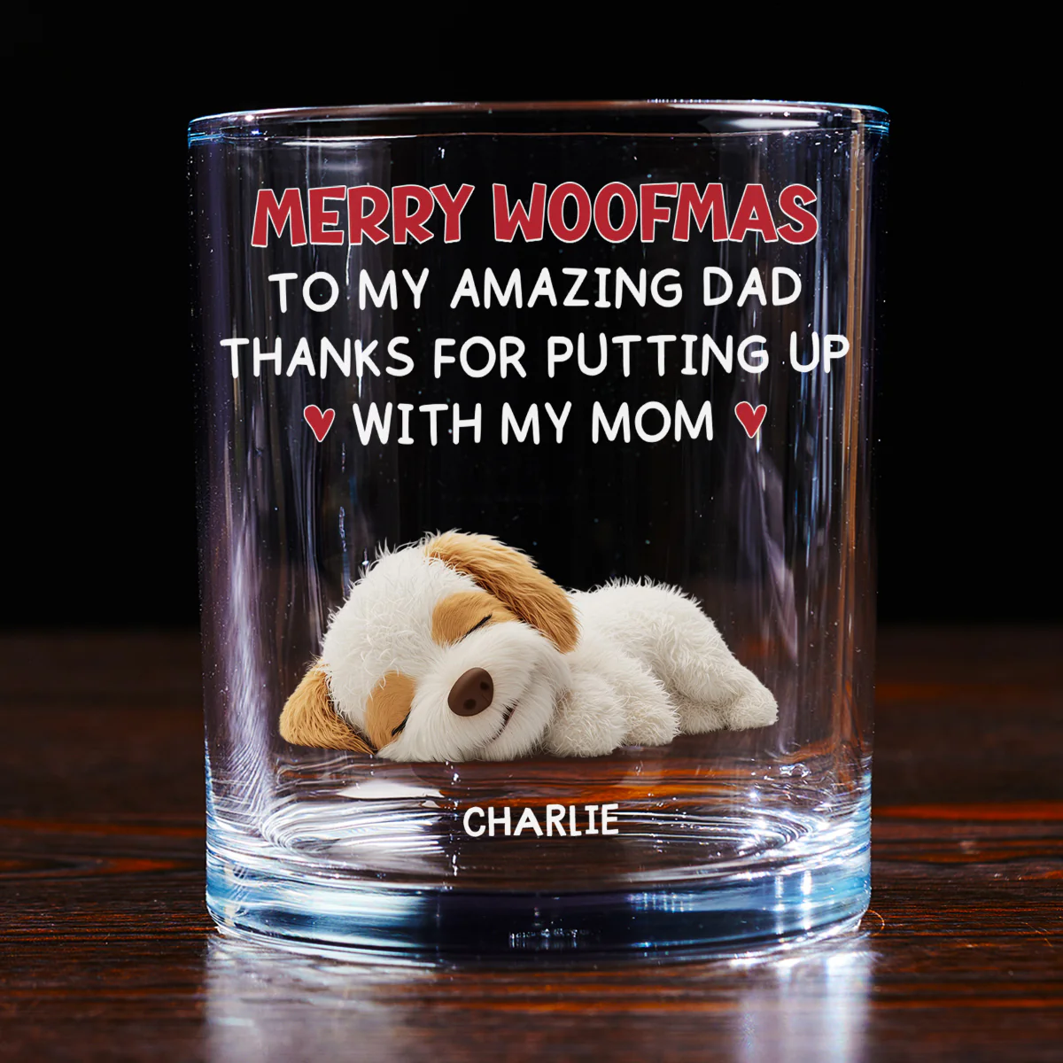Thank You Dad - Personalized Custom Whiskey Glass - Image 3