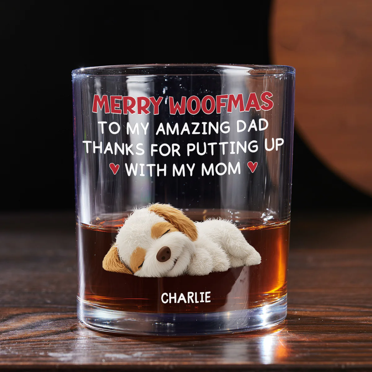 Thank You Dad - Personalized Custom Whiskey Glass - Image 4