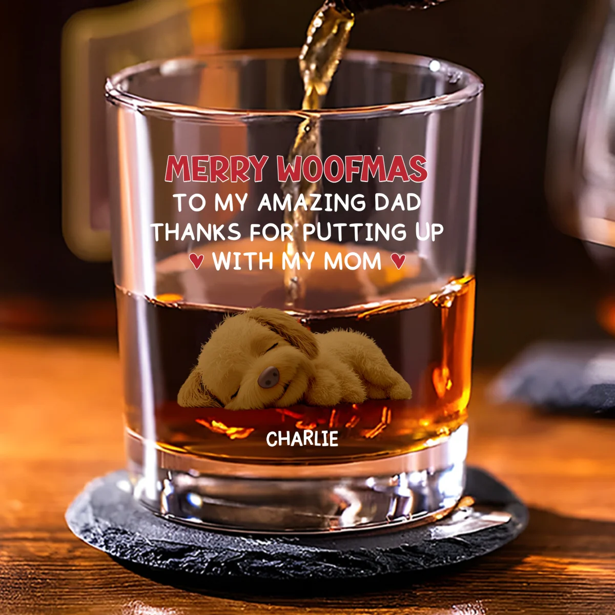 Thank You Dad - Personalized Custom Whiskey Glass - Image 7