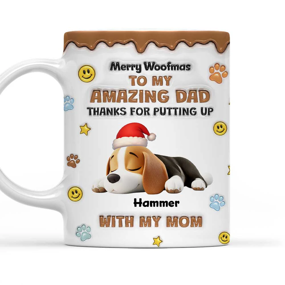 Thank You For All Things Dad - Personalized Custom 3D Inflated Effect Mug