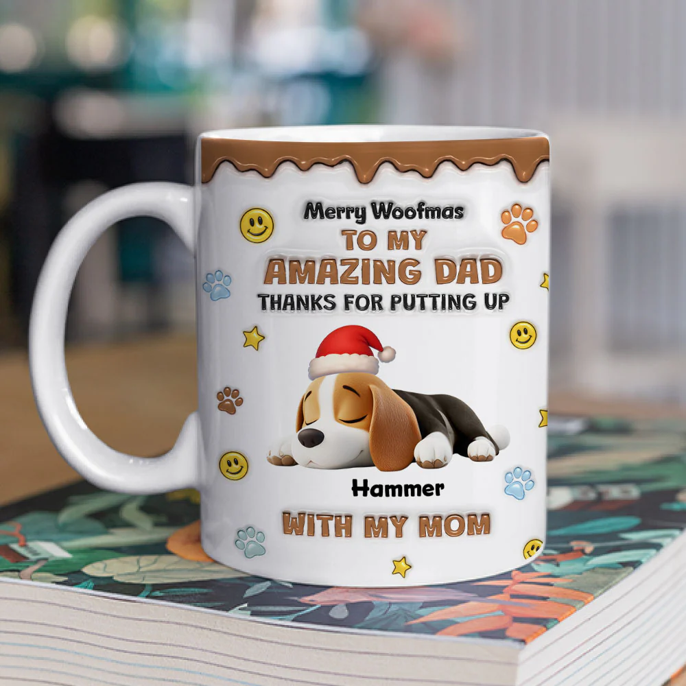 Thank You For All Things Dad - Personalized Custom 3D Inflated Effect Mug - Image 2