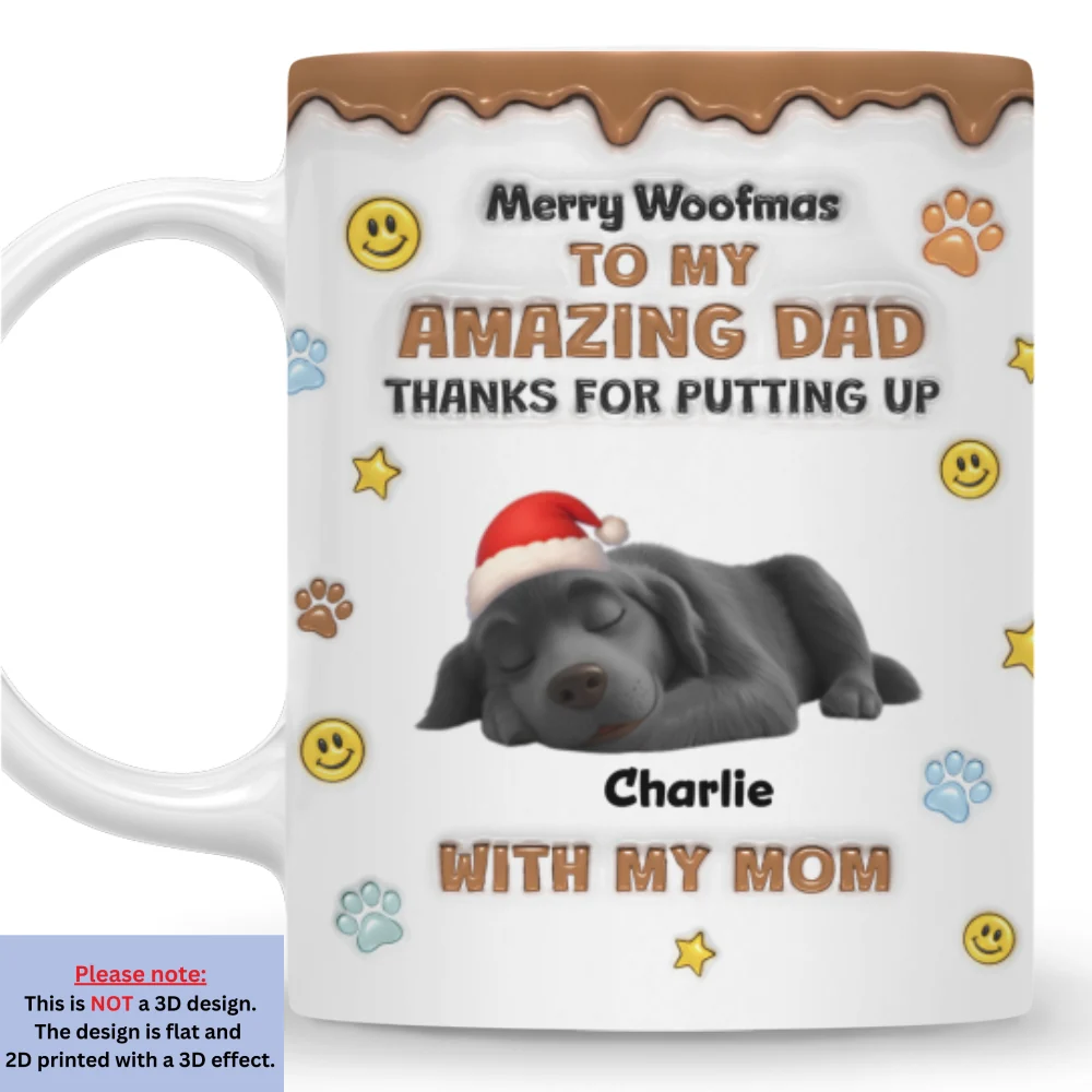 Thank You For All Things Dad - Personalized Custom 3D Inflated Effect Mug - Image 7