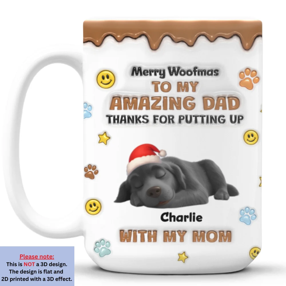 Thank You For All Things Dad - Personalized Custom 3D Inflated Effect Mug - Image 8
