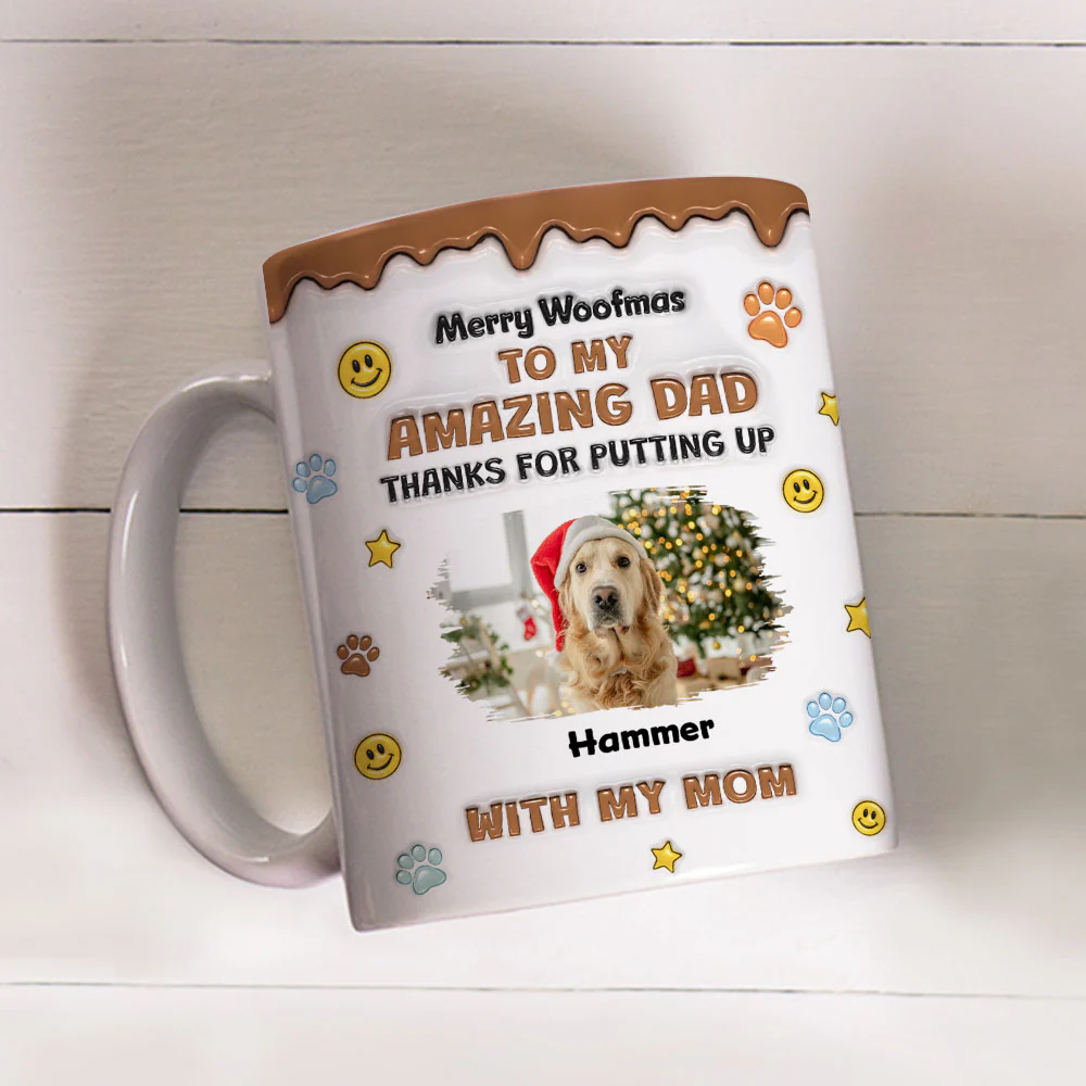 Thank You For All Things Dad Photo - Personalized Custom 3D Inflated Effect Mug