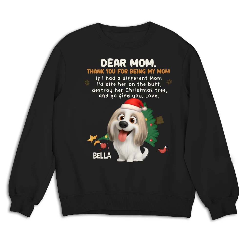 Thank You For Being My Dad Mom Cartoon- Personalized Custom Sweatshirt - Image 6