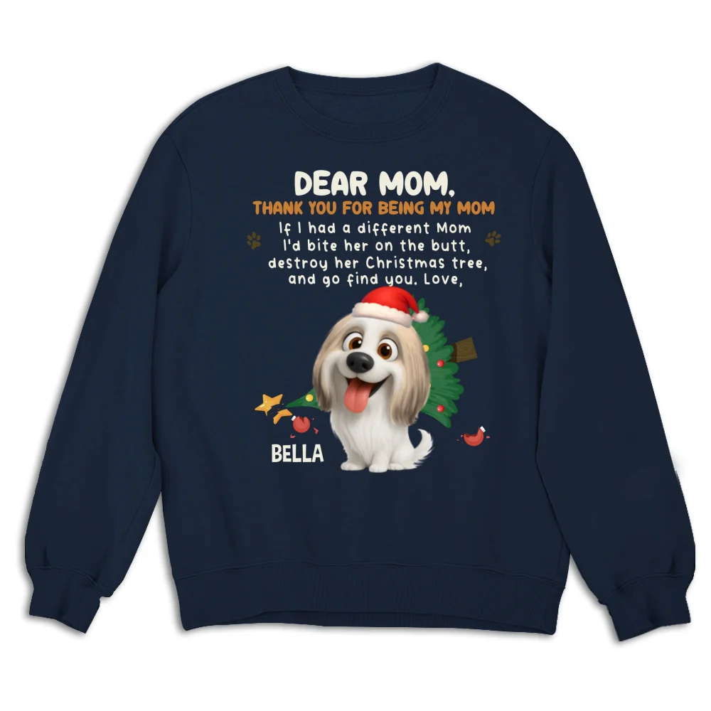 Thank You For Being My Dad Mom Cartoon- Personalized Custom Sweatshirt - Image 8