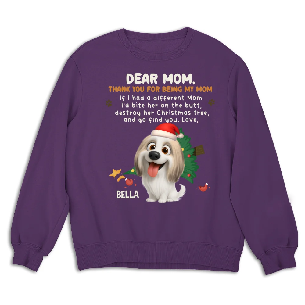 Thank You For Being My Dad Mom Cartoon- Personalized Custom Sweatshirt - Image 9