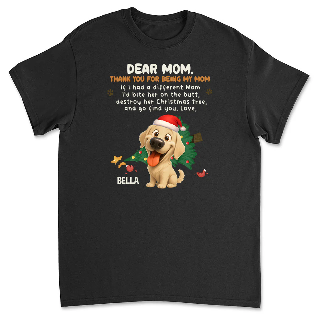 Thank You For Being My Dad Mom Cartoon - Personalized Custom Unisex T-shirt