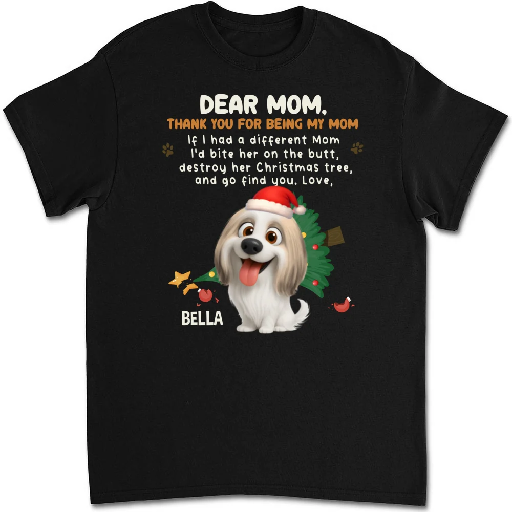 Thank You For Being My Dad Mom Cartoon - Personalized Custom Unisex T-shirt - Image 5