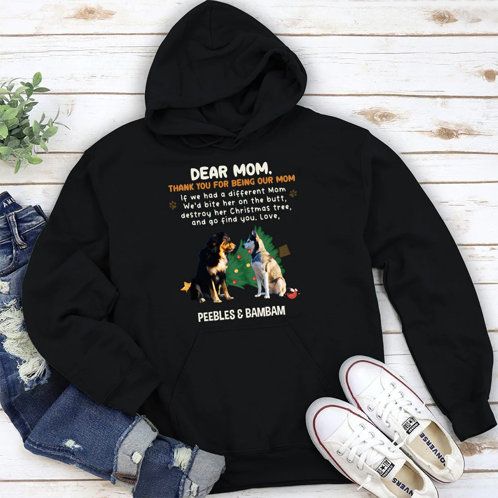 Thank You For Being My Dad Mom Cartoon Photo - Personalized Custom Hoodie