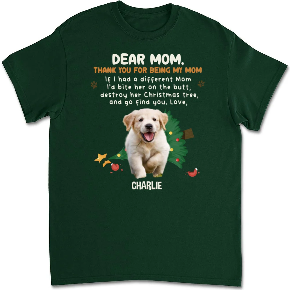 Thank You For Being My Dad Mom Cartoon Photo - Personalized Custom Unisex T-shirt - Image 8