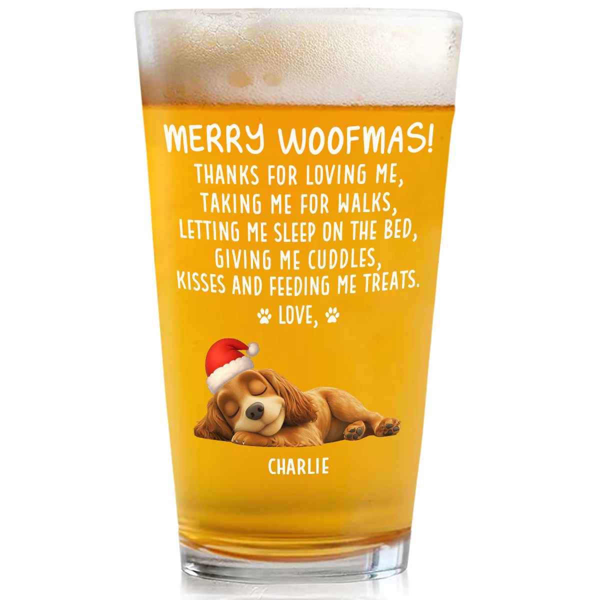 Thank You For Everything You Do - Personalized Custom Beer Glass