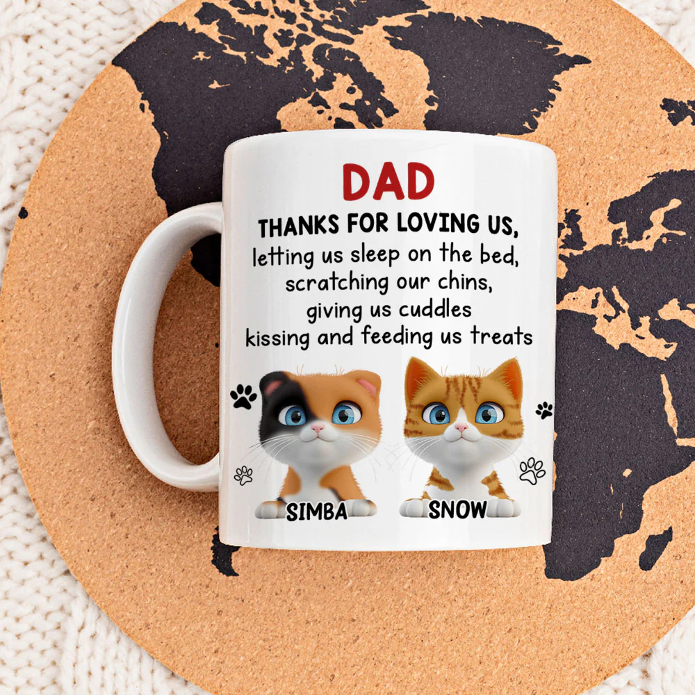 Thank You For Loving Cats - Personalized Custom Coffee Mug - Image 4